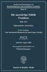 Die auswärtige Politik Preußens 1858–1871. - 