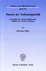 Theorie der Verfassungskritik - Hermann Huba