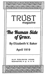 The Human Side of Grace - Elizabeth V. Baker