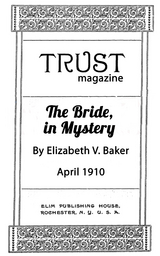 The Bride in Mystery - Elizabeth V. Baker