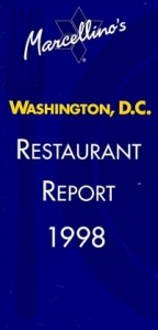 Marcellino's Restaurant-Report 1998 / Washington D.C. - 