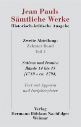 Jean Pauls Sämtliche Werke. Historisch-kritische Ausgabe - Jean Paul