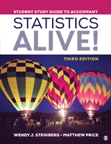 Student Study Guide to Accompany Statistics Alive! - Wendy J. Steinberg, Matthew Price, Zoe Brier