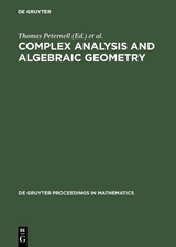 Complex Analysis and Algebraic Geometry - 
