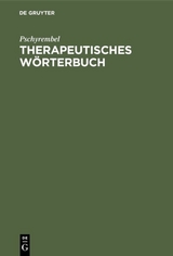 Therapeutisches Wörterbuch - Pschyrembel