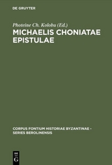 Michaelis Choniatae Epistulae - 