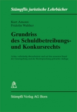 Grundriss des Schuldbetreibungs- und Konkursrechts - Kurt Amonn, Fridolin Walther