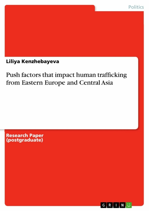 Push factors that impact human trafficking from Eastern Europe and Central Asia - Liliya Kenzhebayeva