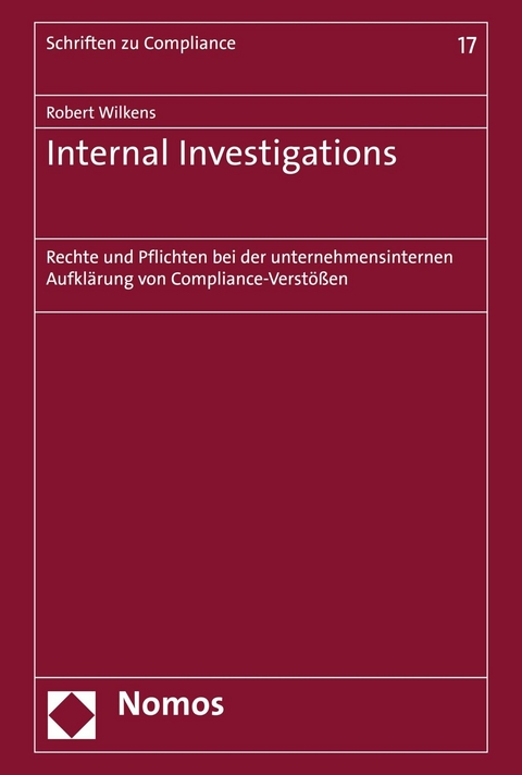 Internal Investigations -  Robert Wilkens