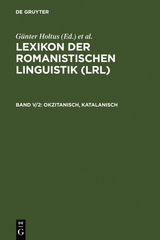 Lexikon der Romanistischen Linguistik (LRL) / Okzitanisch, Katalanisch - 