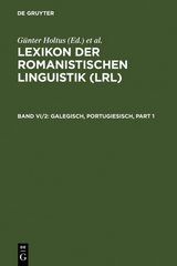 Lexikon der Romanistischen Linguistik (LRL) / Galegisch, Portugiesisch - 