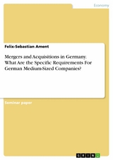Mergers and Acquisitions in Germany. What Are the Specific Requirements For German Medium-Sized Companies? - Felix-Sebastian Ament