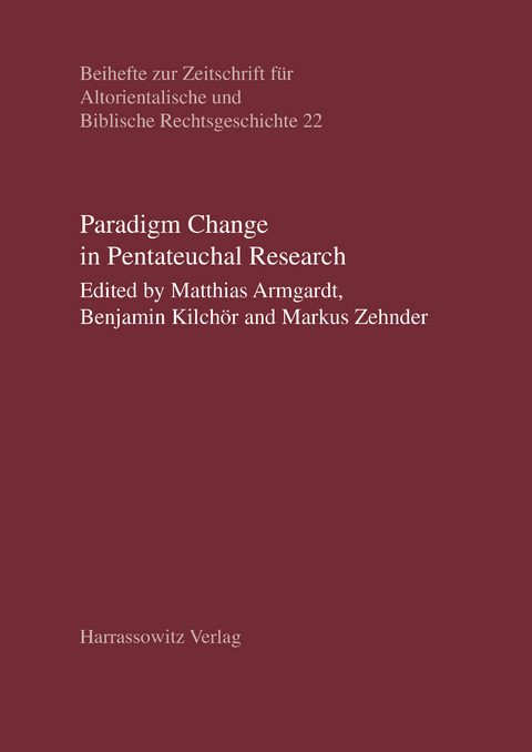 Paradigm Change in Pentateuchal Research - 