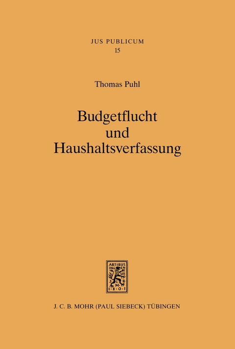 Budgetflucht und Haushaltsverfassung -  Thomas Puhl