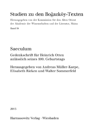 Saeculum - Andreas Müller-Karpe; Elisabeth Rieken; Walter Sommerfeld