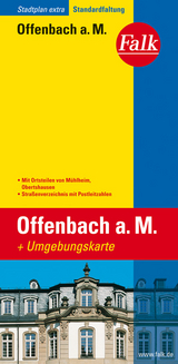 Falk Stadtplan Extra Standardfaltung Offenbach a.M. mit Ortsteilen von Mühlheim - 