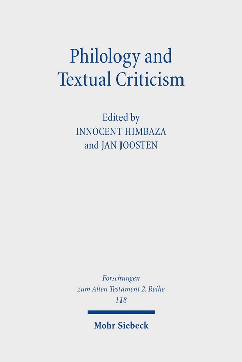 Philology and Textual Criticism - 