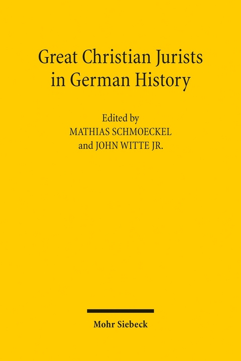 Great Christian Jurists in German History - 