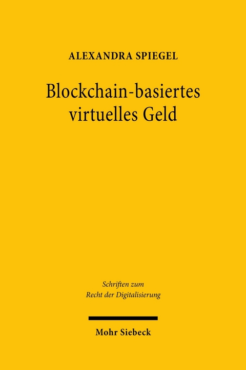 Blockchain-basiertes virtuelles Geld -  Alexandra Spiegel