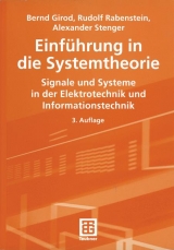 Einführung in die Systemtheorie - Bernd Girod, Rudolf Rabenstein, Alexander K Stenger