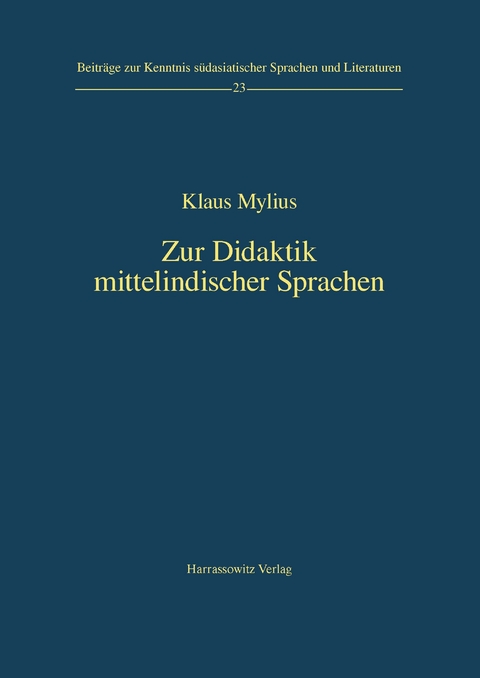Zur Didaktik mittelindischer Sprachen -  Klaus Mylius