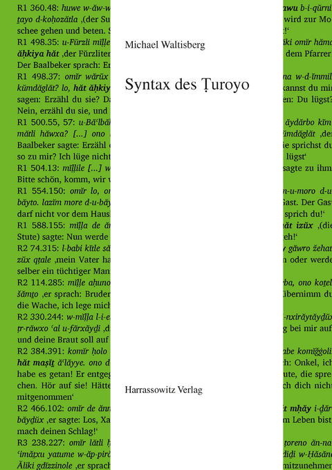 Syntax des Turoyo -  Michael Waltisberg