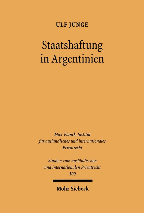 Staatshaftung in Argentinien -  Ulf Junge