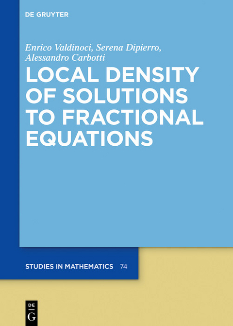 Local Density of Solutions to Fractional Equations -  Alessandro Carbotti,  Serena Dipierro,  Enrico Valdinoci