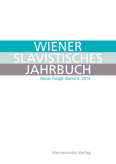 Wiener Slavistisches Jahrbuch. Neue Folge 4 (2016) - 