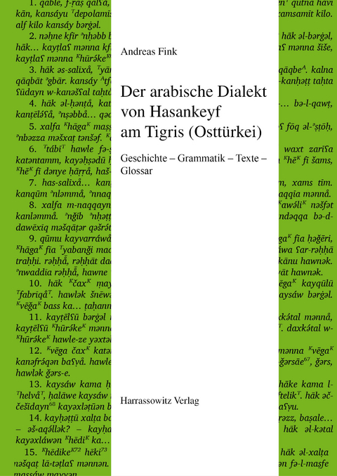 Der arabische Dialekt von Hasankeyf am Tigris (Osttürkei) -  Andreas Fink