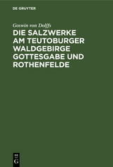 Die Salzwerke am Teutoburger Waldgebirge Gottesgabe und Rothenfelde - Goswin von Dolffs