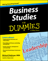 Business Studies For Dummies - Richard Pettinger