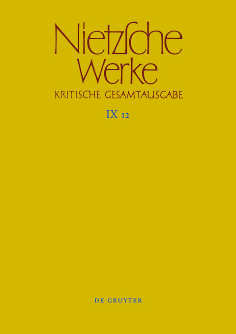 Aufzeichnungen aus den Archivmappen Mp XIV, Mp XV und Mp XVI -  Friedrich Nietzsche