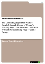 The Conflicting Legal Framework of Bangladesh. An Evidence of Women's Property Rights That Demands Unification Without Discriminating Race or Ethnic Groups - Nasima Talukder Monmoon