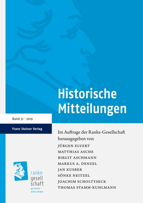 Historische Mitteilungen 31 (2019) - 
