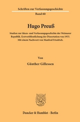 Hugo Preuß. - Günther Gillessen
