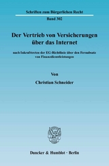 Der Vertrieb von Versicherungen über das Internet - Christian Schneider