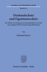 Denkmalschutz und Eigentumsschutz. - Raimund Körner