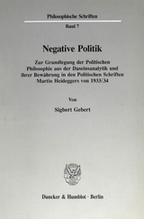Negative Politik. - Sigbert Gebert
