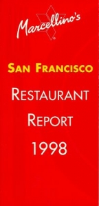 Marcellino's Restaurant-Report 1998 / San Francisco - 