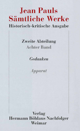 Jean Pauls Sämtliche Werke. Historisch-kritische Ausgabe - Jean Paul