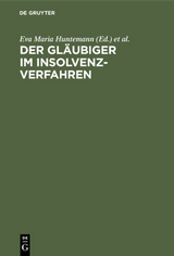 Der Gläubiger im Insolvenzverfahren - 