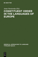 Eurotyp / Constituent Order in the Languages of Europe - 