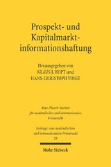 Prospekt- und Kapitalmarktinformationshaftung - 