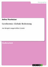Geothermie. Globale Bedeutung -  Selina Thanheiser