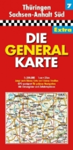 Generalkarte Deutschland Extra. 1:200000 / Thüringen /Sachsen-Anhalt Süd - 