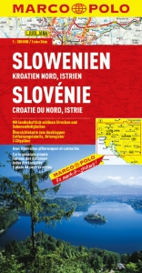 MARCO POLO Länderkarte Slowenien, Kroatien Nord, Istrien 1:300 000