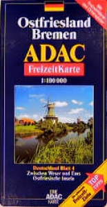 ADAC Freizeitkarte Ostfriesland, Bremen - 