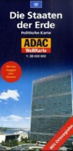 ADAC WeltKarte politisch 1:30 Mio. - 