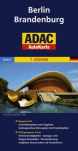 ADAC AutoKarte Deutschland Blatt 4 Berlin, Brandenburg 1:200 000 - 